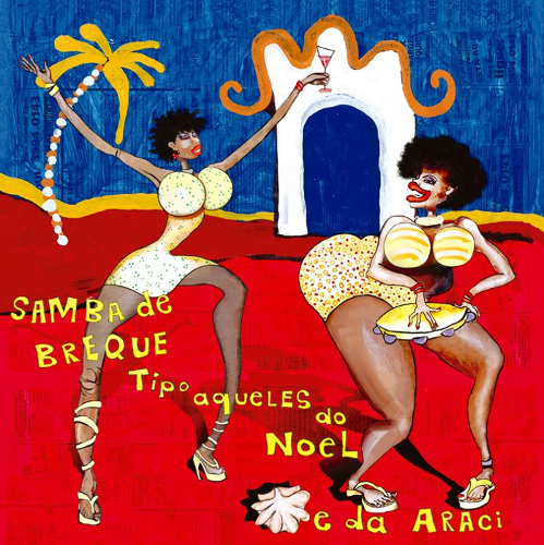 SAMBA DE BREQUE - Gouache on newspaper sheet