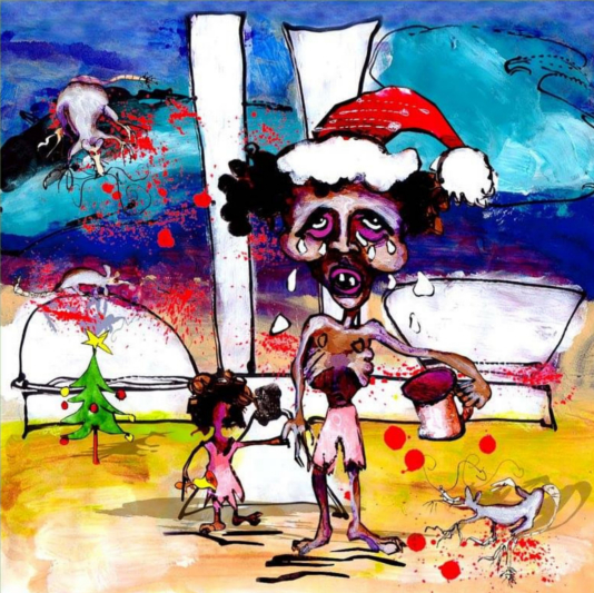 FELIZ NATAL - Acrylic on card paper